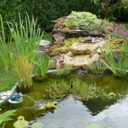 6-Pierres polyester JCB pour la réalisation d'une cascade