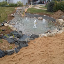 12- mise en eau de l'ensemble bassin et cascade