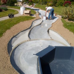 4- pose d'un mortier avant stratification polyester