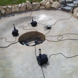 mise en place jet d'eau