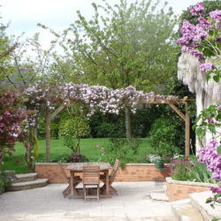 1- Jardin avant la réalisation du bassin