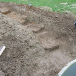 4- Empreinte futur ruisseau stratifié sur place en polyester