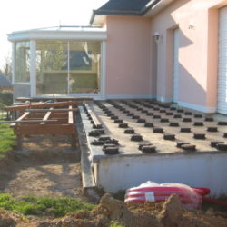 1- Réalisation d'une terrasse en bois exotique