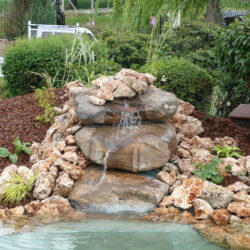 12-Mise en eau bassin et cascade