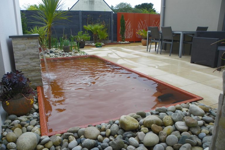 réalisation aménagement final bassin