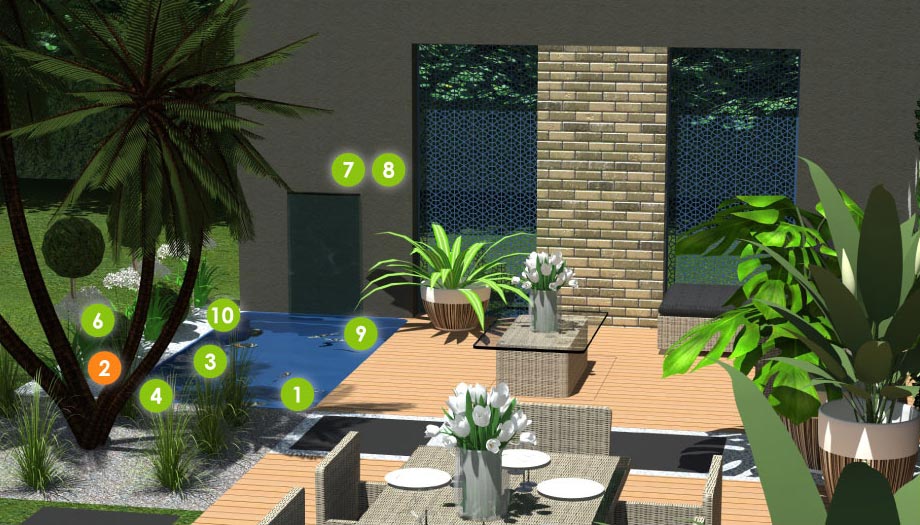 Kit bassin rectangle BREHAT 2000 L Pins