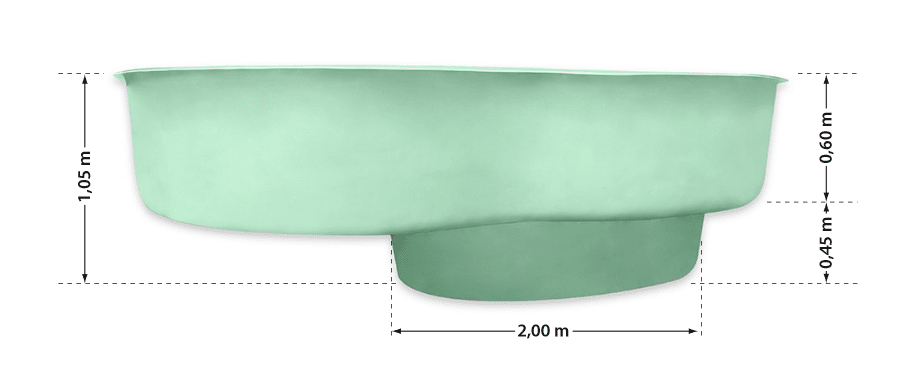 Hauteurs 3500 L + fosse 1000 L